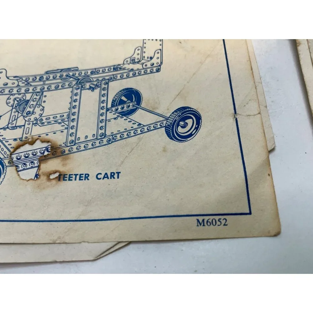 Gilbert Erector Set with instruction manuals Gabriel vintage 70's
